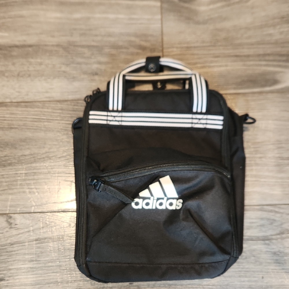 EUC Adidas Black Insulated Lunch Bag with Sporty Design